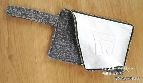 編織毛線 皮革,制作溫暖的手包diy教程